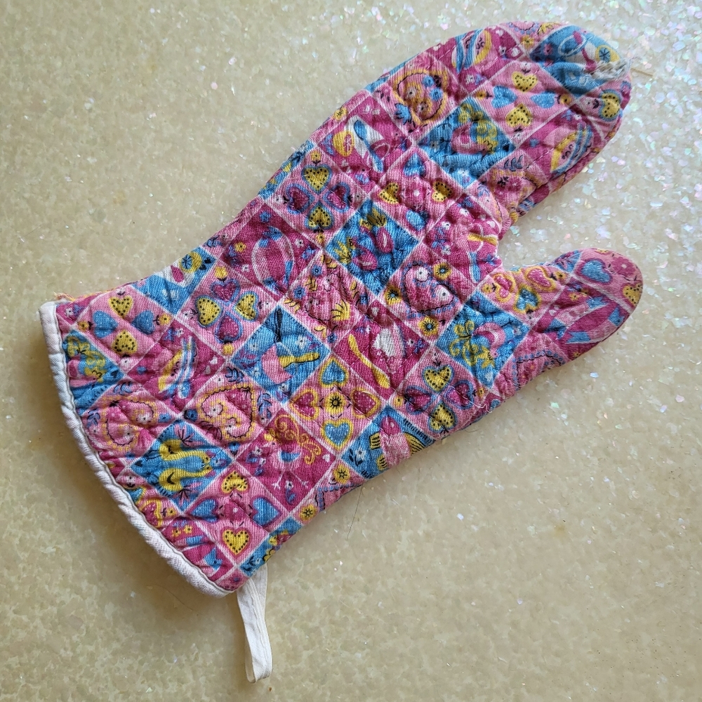 Vintage MCM Oven Mitt